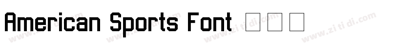 American Sports Font字体转换